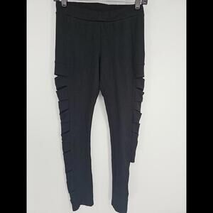 Bebe Black Side Cutout Pants Sz Small Y2K‎